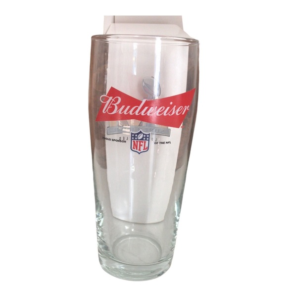 Budweiser 56th Los Angeles NFL Super Bowl Collector Pint Glass In Original Box - Picture 3 of 8